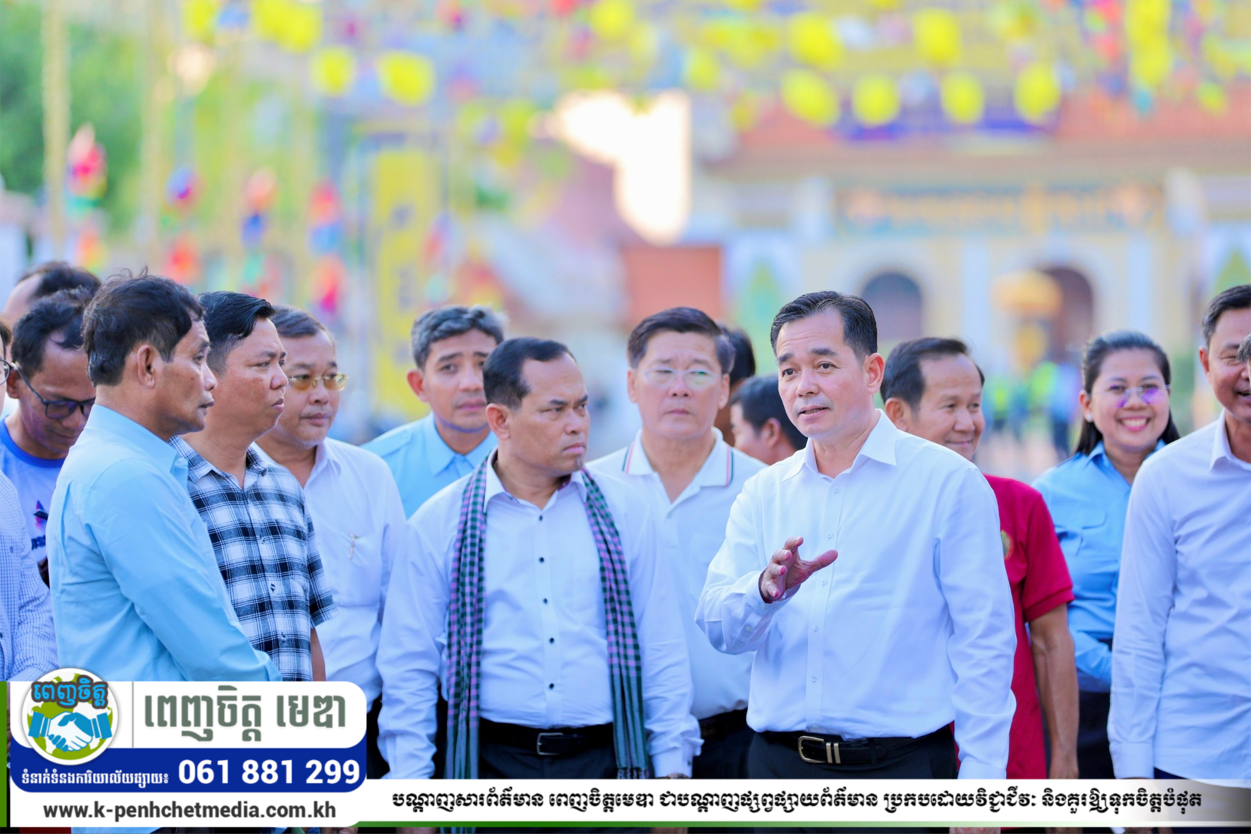 អភិបាលខេត្តកំពង់ចាម អញ្ជើញពិនិត្យការដង្ហែរក្បួនសាកល្បងសត្វសេះ និងលំហាត់សមរបាំផ្សេងៗ សម្រាប់អបអរសាទរសង្ក្រាន្តឆ្នាំថ្មី១
