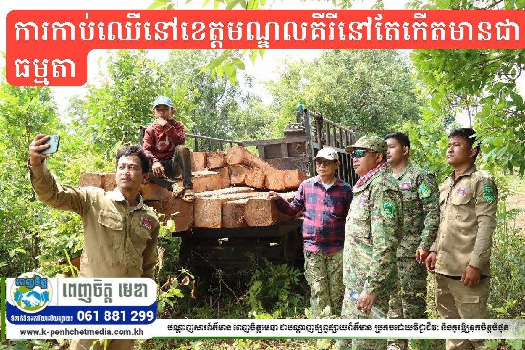 មន្ទីរបរិស្ថានបង្ក្រាបទីតាំងស្តុបឈើខុសច្បាប់,ដែលបង្ហាញច្បាស់ថា ការកាប់ឈើនៅខេត្តមណ្ឌលគីរីនៅតែកើតមានជាធម្មតា មន្ទីរបរិស្ថានបង្ក្រាបទីតាំងស្តុបឈើខុសច្បាប់,ដែលបង្ហាញច្បាស់ថា ការកាប់ឈើនៅខេត្តមណ្ឌលគីរីនៅតែកើតមានជាធម្មតា